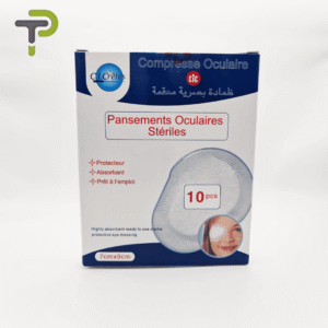 Pansements Oculaires Stériles CI.Crêtes : Protection Absorbante Prête à l'Emploi (10 pcs, 7cmx9cm).